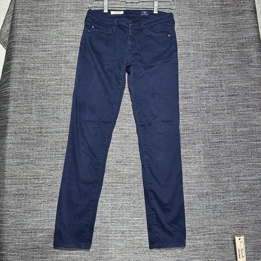 Adriano Goldschmied Pants Women's 25R Blue Stevie Ankle Slim Straight Ankle